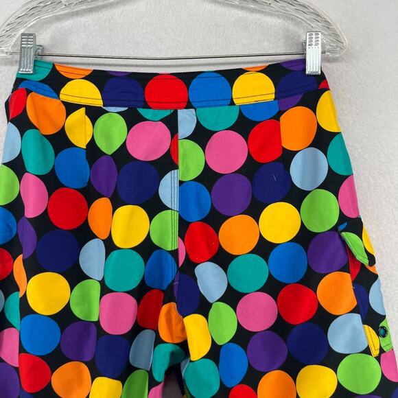 LOUDMOUTH Shorts 30 Disco Balls Swim Trunk Boardshort Drawstring Black - Picture 4 of 14